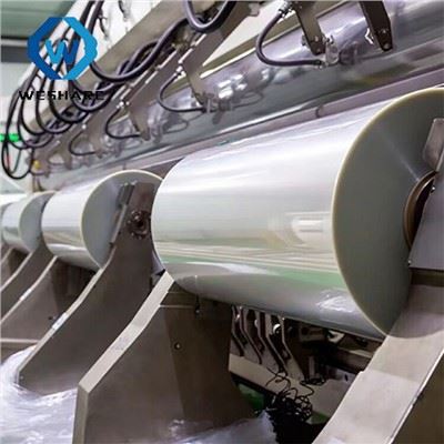 Blauwe siliconen polyester loslaatfolie enkelzijdig
